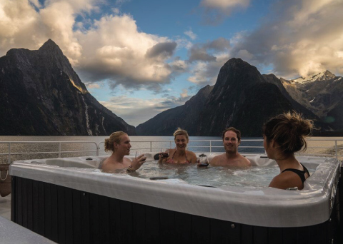 Milford Sound Luxury Cruise Hot Tub Milford Sound Luxury Cruise Hot Tub